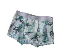 Boxer pour homme en tissu transparent ultra fin à imprimé floral avec poche bombée pour un look lingerie (3XL D)