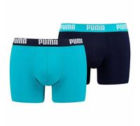 Puma Puma Basic Boxer 2P Boxer Homme Bleu (Aqua/Blue 796) Medium (Taille Fabricant:020) 2lot de2
