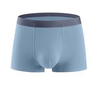 Boxer pour homme - Taille haute - Coupe ajustée - Confortable - Respirant - Pour un usage quotidien décontracté - Avec taille élastique et design bloc de couleurs, bleu ciel, 5XL