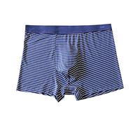 Boxer pour homme - Taille moyenne - Sous-vêtements rayés - Respirant - Confortable - Rétro - Taille élastique - Élégant - Baggy - Coupe idéale pour le sport et la vie quotidienne, lilas, XXL