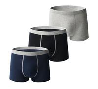 Boxer pour homme ultra absorbant pour incontinence, sous-vêtement absorbant, lavable, confortable, anti-fuite, réutilisable, 3 pièces - D, XXL