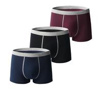 Boxer pour homme ultra absorbant pour incontinence - Sous-vêtements absorbants - Lavables - Confortables - Anti-fuites - Réutilisables (3 pièces-C, 4XL)