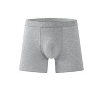 Boxer pour incontinence ultra absorbant pour homme, anti-fuite, réutilisable, doux et confortable (gris clair, taille XL)