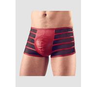Boxer Rayé Bimatière Rouge & Noir
