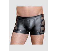 Boxer Résille & Pressions Wetlook Noir