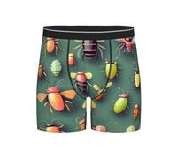 Boxer Respirant imprimé Insect Atlas pour Homme - Multiple, Parfait pour Mettre en Valeur Votre Silhouette