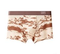 Boxer respirant imprimé pour homme avec tissu de soie glacée et pochette élastique, taille confortable pour un usage quotidien (XL marron)