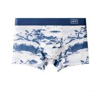 Boxer respirant imprimé pour homme avec tissu de soie glacée et pochette élastique, taille confortable pour un usage quotidien (XL bleu)