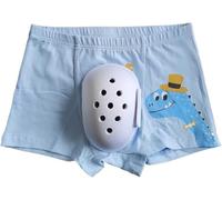 Boxer respirant post-circoncision pour enfants, sous-vêtement de protection circoncision, pantalon de récupération chirurgicale, caleçon de convalescence pour un usage quotidien (bleu, 140)
