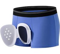 Boxer Respirant pour Garçons après Circoncision, Sous-vêtement de Protection Circoncision, Pantalon de Récupération Chirurgicale, Slip de Convalescence pour Soins Quotidiens(Blue,XL-XLarge)