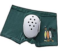 Boxer Respirant pour Garçons après Circoncision, Sous-vêtement de Protection Circoncision, Pantalon de Récupération Chirurgicale, Slip de Convalescence pour Soins Quotidiens(Green,175)