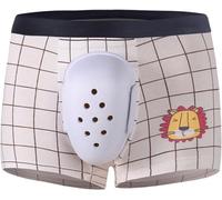 Boxer Respirant pour Garçons après Circoncision, Sous-vêtement de Protection Circoncision, Pantalon de Récupération Chirurgicale, Slip de Convalescence pour Soins Quotidiens(White,CHILD M)