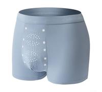 Boxer respirant pour homme en graphène, sous-vêtements sans traces, pour un style de vie actif et une relaxation à la maison (XL, bleu)