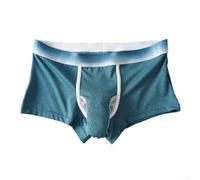 Boxer respirant pour homme sur le thème de l'éléphant avec pochette, sous-vêtements légers en polyester élasthanne pour un usage quotidien (M, vert)
