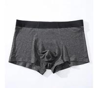 Boxer respirant sans couture pour homme avec poche ergonomique offrant un soutien (taille L, noir)