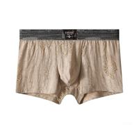 Boxer rétro délavé respirant pour homme - Boxer confortable pour la maison ou une utilisation décontractée (3XL gris clair)