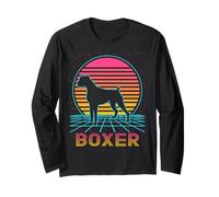 Boxer rétro Vintage années 70 années 80 Style drôle Amoureux Manche Longue