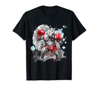 Boxer Rhino avec Gants de Boxe, Kickboxing drôle T-Shirt