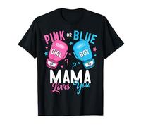 Boxer rose ou bleu « Mama Mom Loves You Boxing » T-Shirt