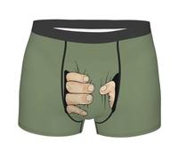 Boxer sans Couture Homme,CaleçOns Longs Homme,Produit Catégorie Men Underwear - Slips PPFINE Feuilles sur Fond Flou - sous-vêtements pour Hommes Confortables et Respirants - Shorts SXXL (Green, S)