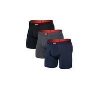 Boxer saxx multi sport mesh fly pack de 3 turbulence navy black homme