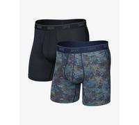 Boxer SAXX Quest Quick-Dry Mesh noir bleu (2 unités) - S