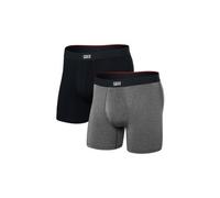 Boxer saxx vibe xtra fly pack de 2 noir gris homme