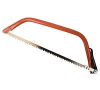 Boxer® scie à bûches 535 mm - scie à archet avec lame à grosse denture en acier au carbone, arceau thermolaqué - pour bois et matériaux dérivés (noir/orange)