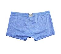 Boxer Sexy Homme Coton, Boxer Homme Pas Cher Taille Élastique Caleçon Grande Taille Extensible Respirant Et Confortable Couleur Unie avec Poche Bombée en U sous-Vêtements