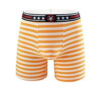 Boxer Sexy Homme,Mini Boxer Homme,Catégorie Produits sous-vêtements pour Hommes - Deshabillé Coton Rayures Plat ngé Taille Basse Confort Course Jambes idéal (Orange, XXL)
