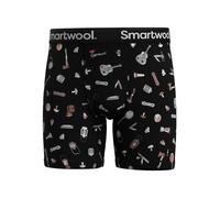 Boxer homme smartwool merino print noir