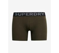 Boxer Superdry Stripe Logo vert kaki (2 unités) - S