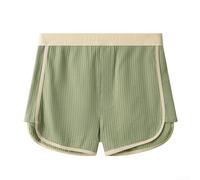 Boxer taille basse en coton côtelé pour homme - Confortable pour la maison et un usage quotidien - Taille 3XL - Vert