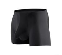 Boxer taille basse Ice Silk Mesh Respirant (Noir 2XL)