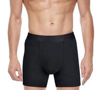 Boxer taille haute pour homme avec pochette 3D - Respirant - Anti-frottement - Séchage rapide - Évacuation de l'humidité - Pas d'étiquettes de démangeaisons - Slip sans braguette, Noir , XL