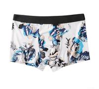 Boxer tendance en soie glacée pour homme avec imprimé floral, parfait pour un usage quotidien (XXXL D)