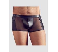 Boxer Wetlook Boutons Pressions Noir