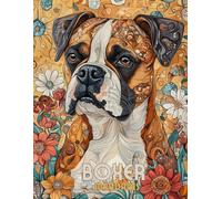 Boxer with Mandalas: Mandala Patterns of Amazing Dogs and Puppies Breeds For Mindfulness, Relaxation And Stress Relief