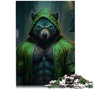 Boxer Wolf 1000 Puzzles pour Adultes 1000 pièces Puzzles en Bois avec pièces en Carton de qualité supérieure et durables avec Un Design à emboîtement précis 50 x 75 cm