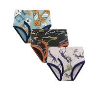 Boxers adolescents garçons slips dessin animé dinosaure slips pour enfants 3 pièces Jack & Junior, Noir , 110