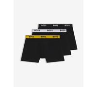BOSS Lot de trois boxers longs avec taille logo - Style BoxerBr 3P Power, 50554694 Noir L