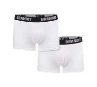 Brandit Boxershorts Logo 2er Pack in White+White L