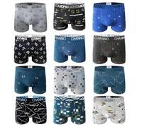 Boxers en Coton ajustés Classiques de Couleurs Unies, Confortables et Doux. Collection Uomo, Lot de 12 Surprises, M