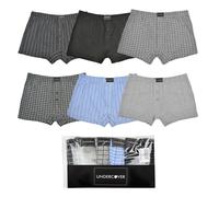 Hommes Coton Doux Boxers Court sous-Vêtement S-6XL - Plus Taille (6 Paires)