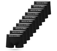 Boxers en Coton pour Homme (Lot de 10) | sous-vêtements Homme Noirs avec Large Ceinture élastique | sans étiquette & Respirants (Taille L)