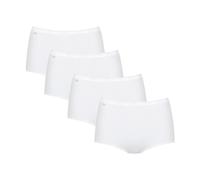 Sloggi Culotte Basic+ Maxi Gainante Femme Lot de 4 Blanc Taille 50