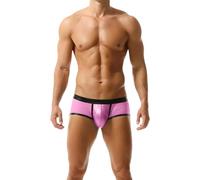 Boxers Homme,sous vêtements pour Hommes à Pieds Plats Shorts en Or Chaud Pantalons Plats à l'avant Bosse Maille Respirante Sexy Levage des Fesses sous vêtements Taille Basse sous vêtements Sexy
