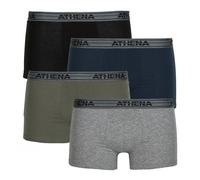 Boxers hommes Athena BASIC COTON Pack de 4 Noir EU L