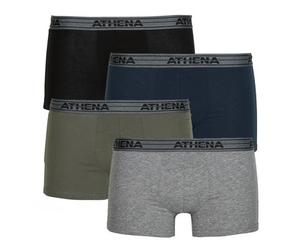 Boxers hommes Athena BASIC COTON Pack de 4 Noir EU S