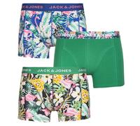 JACK & JONES Jacfred Flamingo Trunks Lot de 3 Boxers pour Homme, Bleu Marine, XL